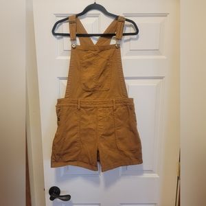 Prana Sancho Shortalls Overalls Medium Gold